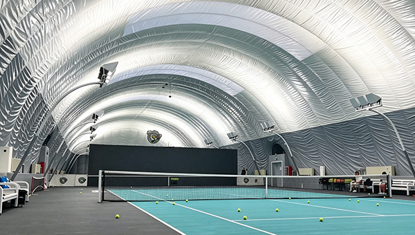 GS Tennis bubble lighting and glare